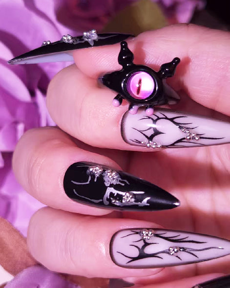 Monster Rings, Kawaii Horror Cuties, Occult Eye-Catching Jewelry