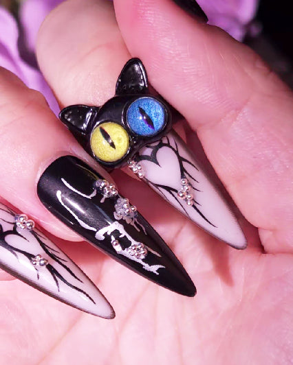 Monster Rings, Kawaii Horror Cuties, Occult Eye-Catching Jewelry