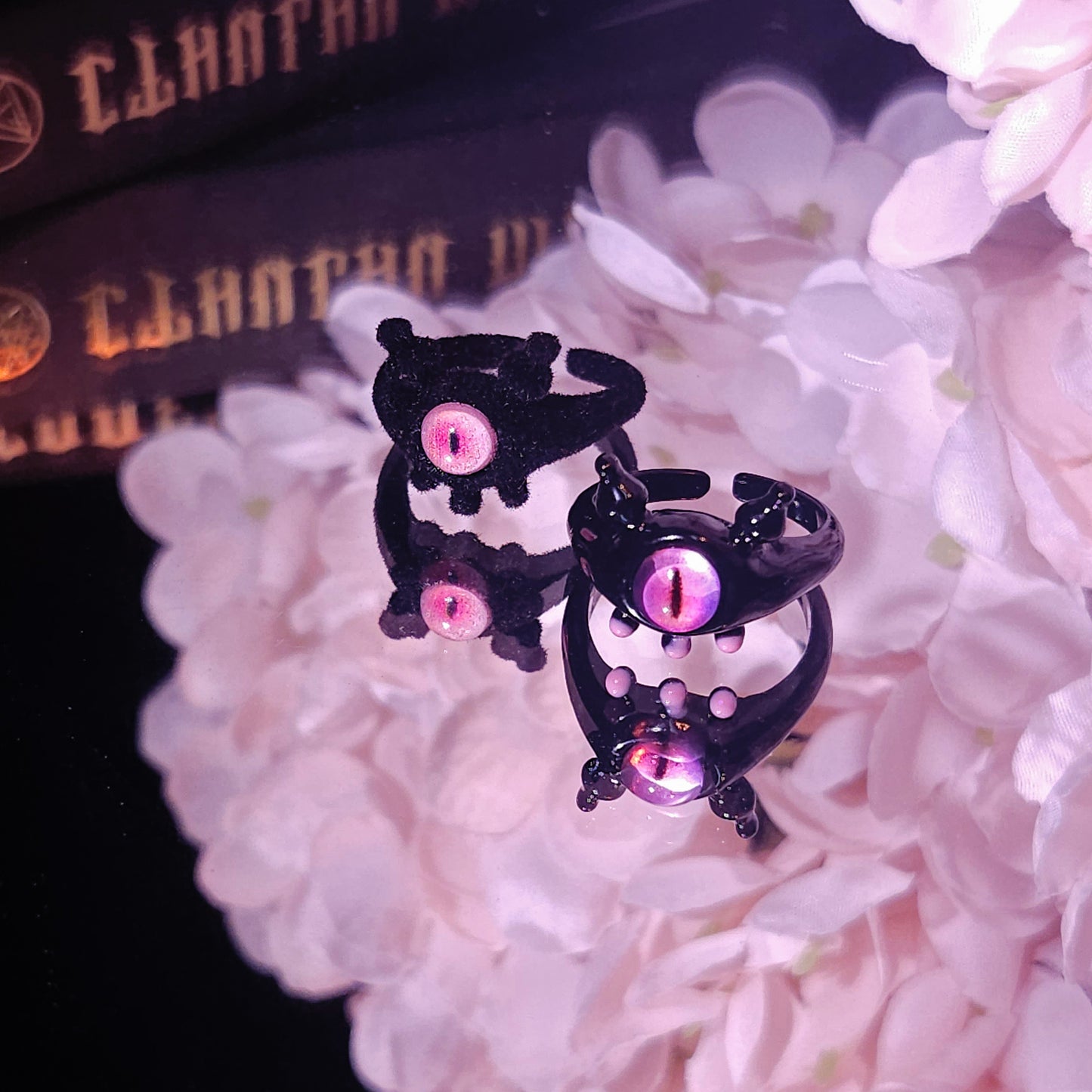 Monster Rings, Kawaii Horror Cuties, Occult Eye-Catching Jewelry