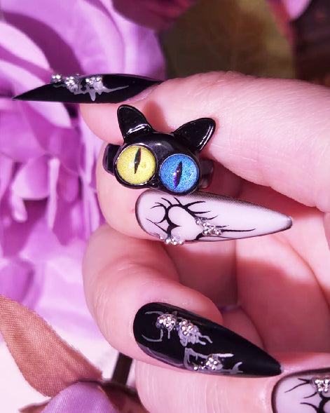 Monster Rings, Kawaii Horror Cuties, Occult Eye-Catching Jewelry