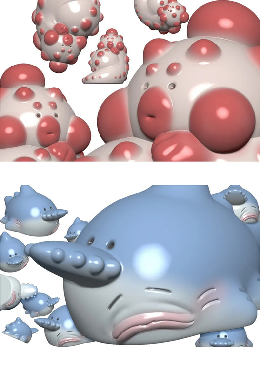Ugly-Cute Creature Squishies, firmness block, Nature-Inspired Stress Relievers