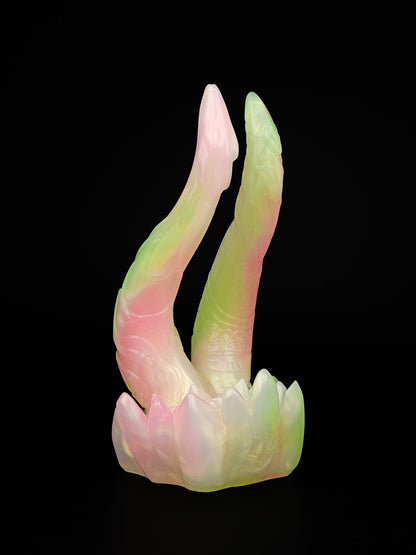 「Seth」Dual Shafted Serpent, Celtic Details, Lotus Base, Fantasy Dildo,Master4Fancy