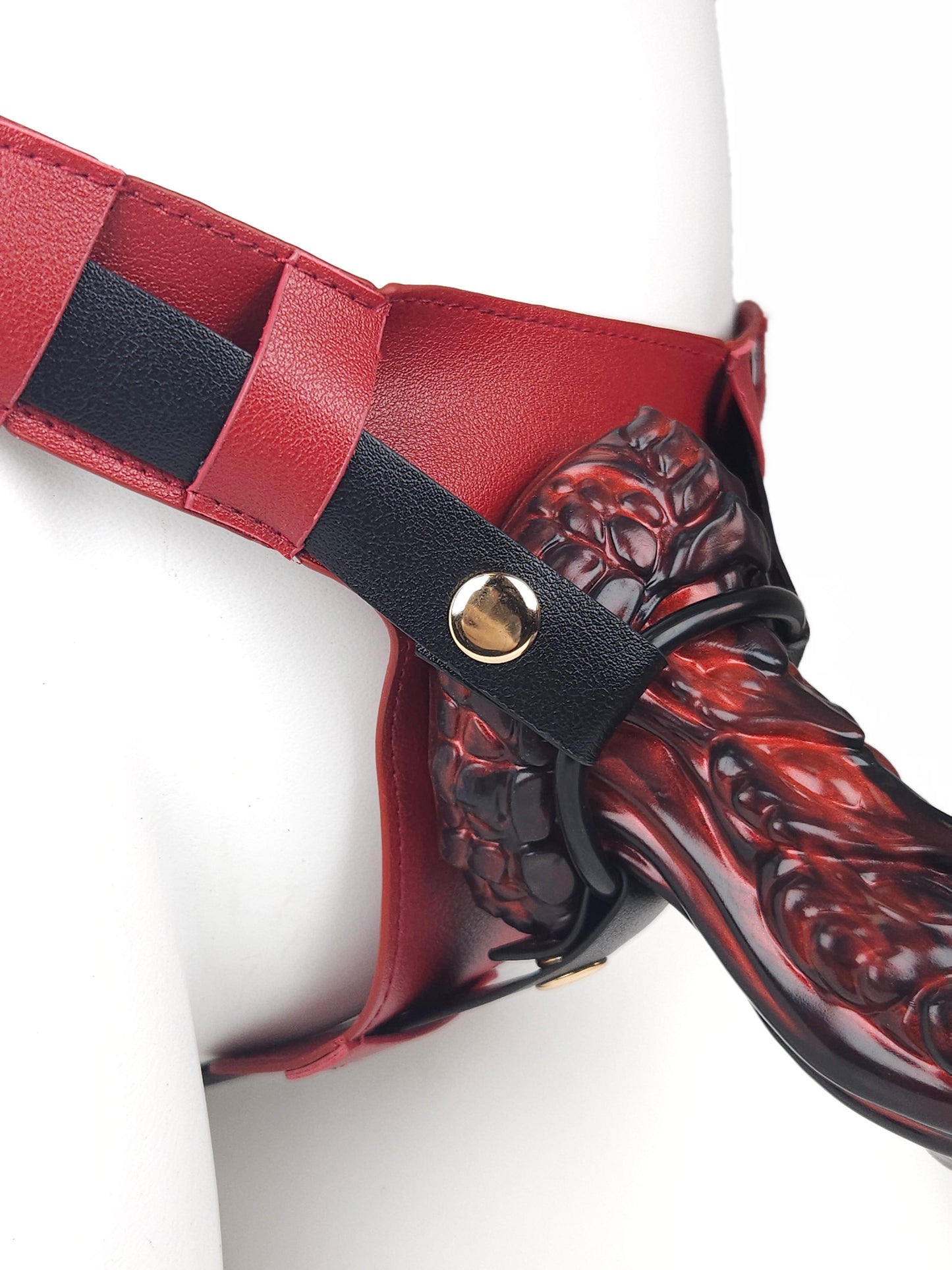 Black Blood Harness: Perfect for Hands-Free Strap-on and Female-led Play