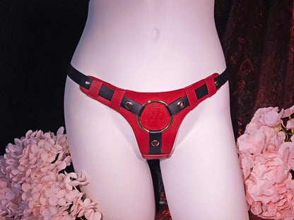 Black Blood Harness: Perfect for Hands-Free Strap-on and Female-led Play