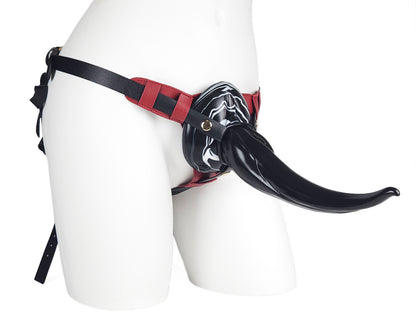 Black Blood Harness: Perfect for Hands-Free Strap-on and Female-led Play