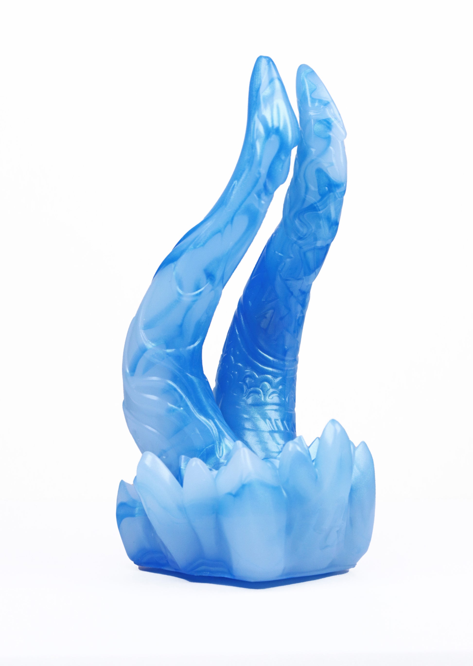Seth dual-headed serpent fantasy toy in Blue Tears luminous color, glowing effect, dual shafts, Master4Fancy