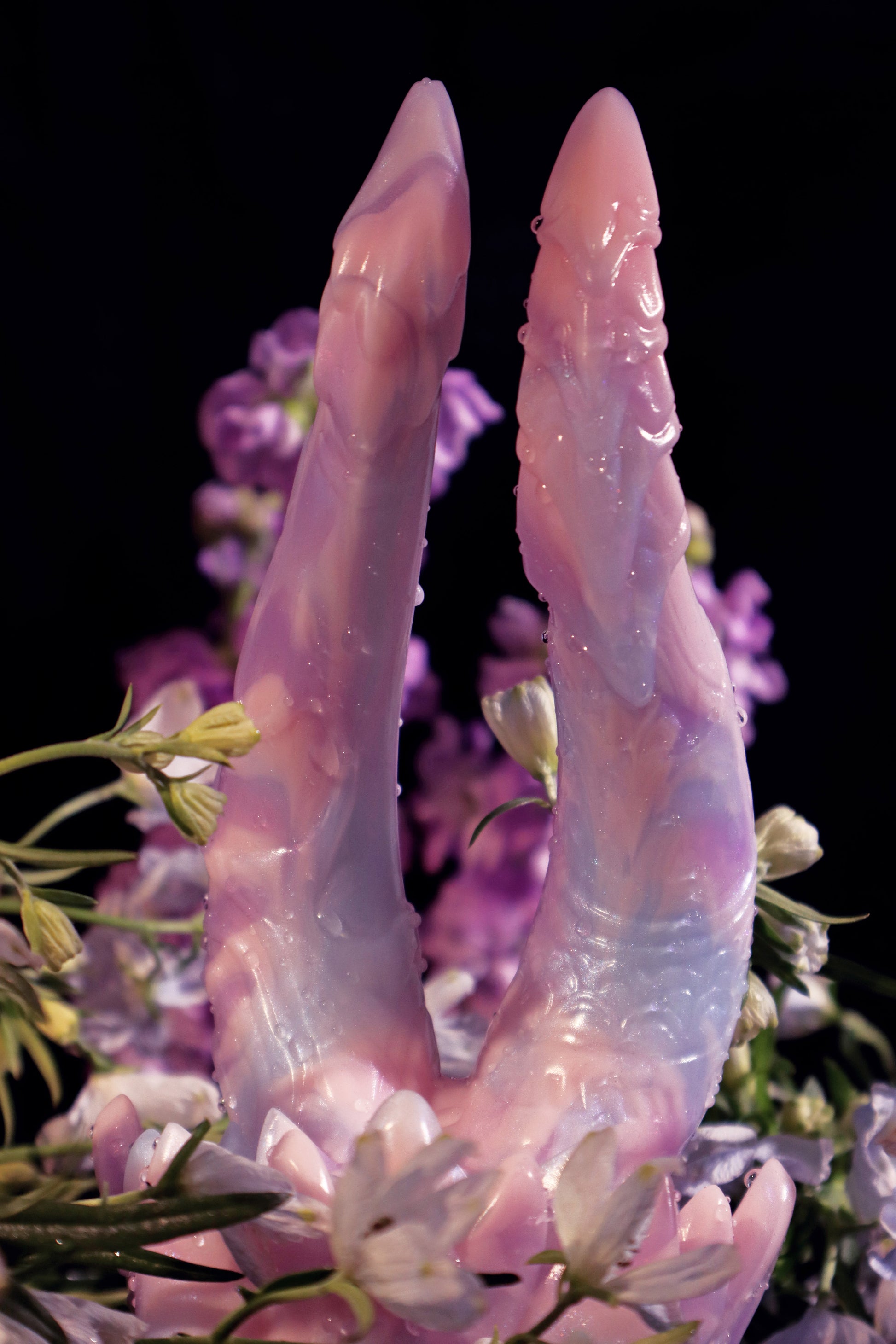 Seth dual-headed serpent fantasy toy in fantasy color, slim shafts, lotus base, Master4Fancy