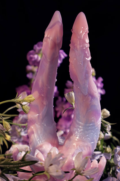 Seth dual-headed serpent fantasy toy in fantasy color, slim shafts, lotus base, Master4Fancy