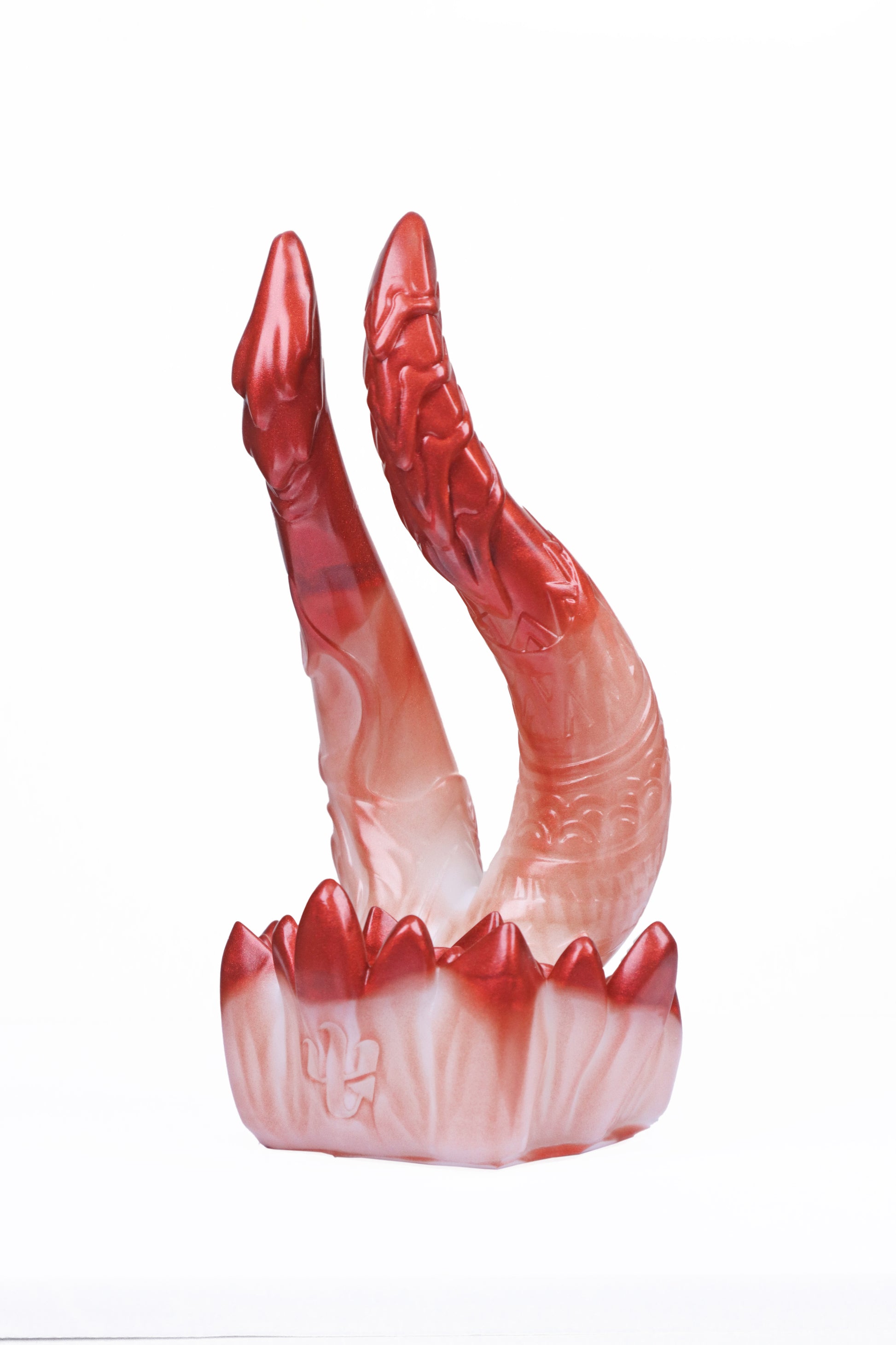 Seth dual-headed serpent fantasy toy in Rose Red color, compact design, detailed texture, Master4Fancy