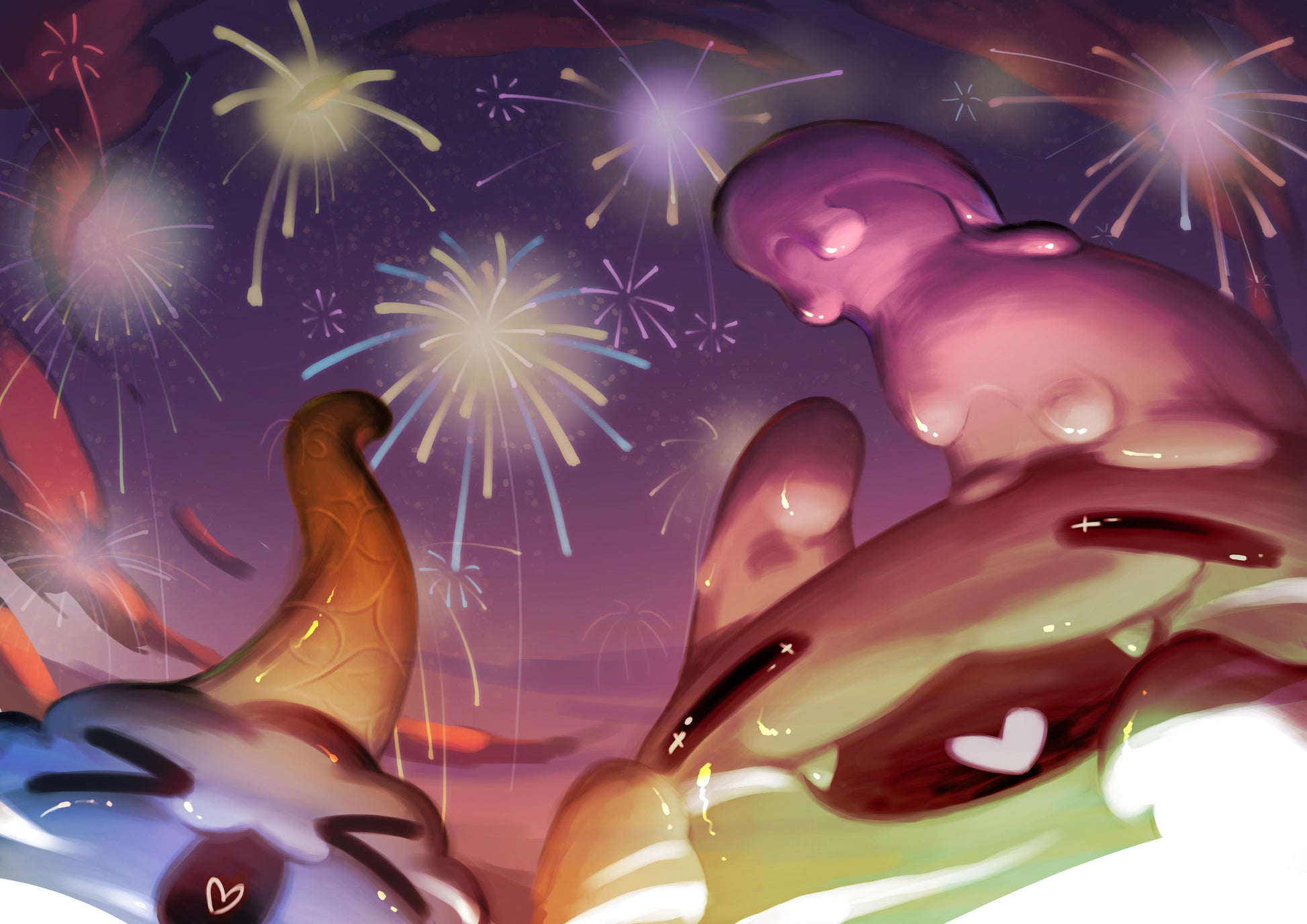 Character artwork of the Springwell Slime fantasy dildo creature