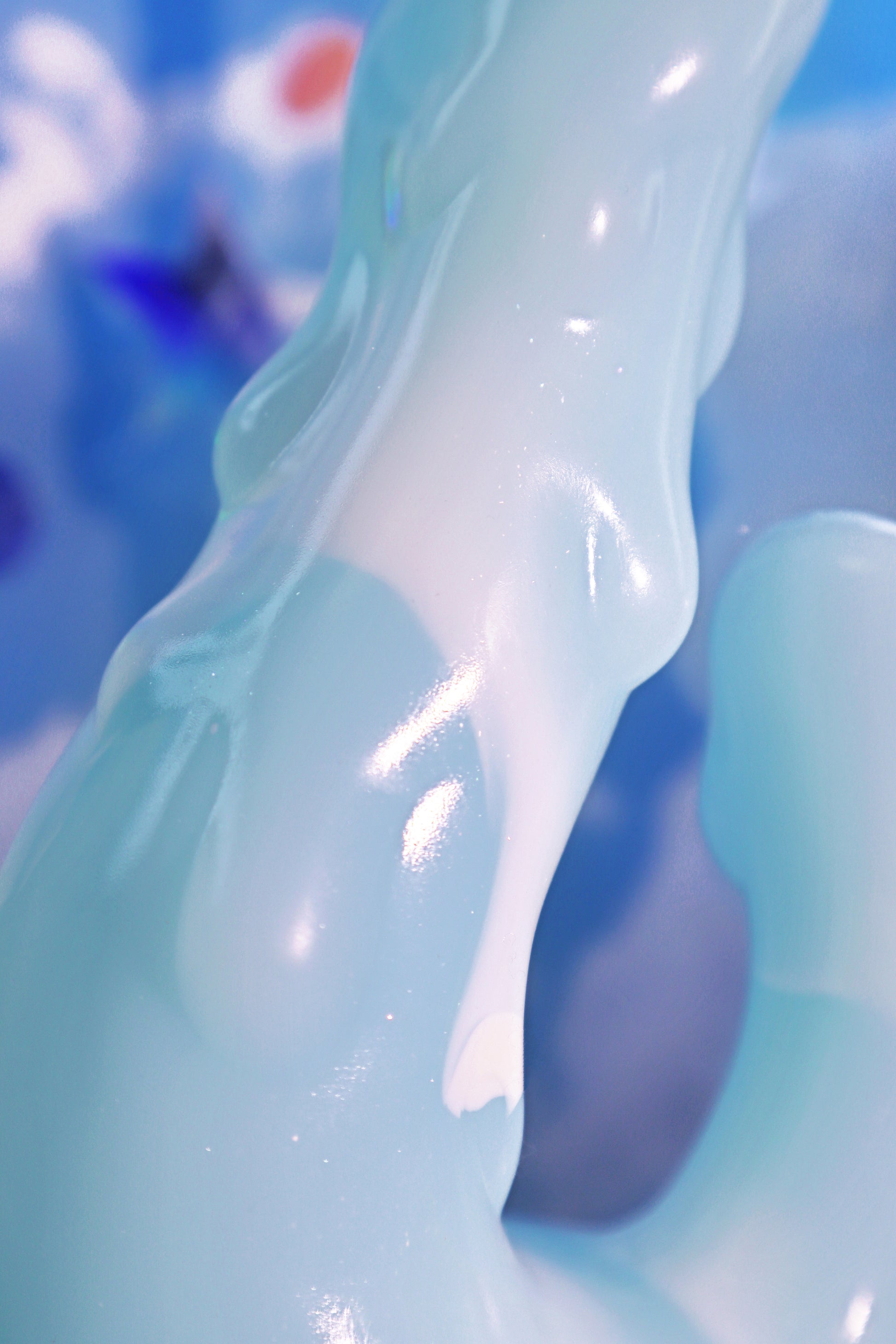 Springwell Slime dual-ended fantasy dildo in Natural Color